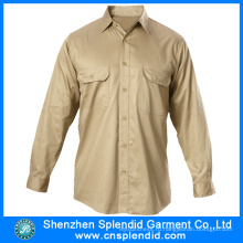 Гуандун Оптовая мужские рубашки из хлопка с высоким качеством